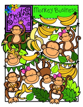 Preview of Monkey Business {Creative Clips Digital Clipart}