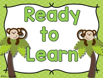 Monkey Themed Classroom Decorations Bundle – Clutter Free Classroom Store