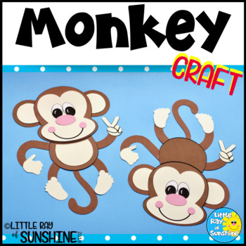 Preview of Monkey Craft for Jungle or Zoo