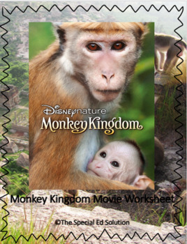 Preview of Monkey Kingdom Movie Worksheet