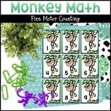 Monkey Math Counting Activity - Monkey Numbers for Fine Mo