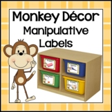Monkey Math Manipulative Labels
