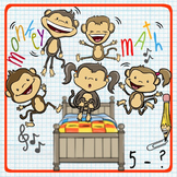 5 Little Monkeys Math - Representing Subtraction in a Vari