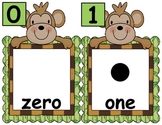 Monkey Number Cards, Numbers 0-30
