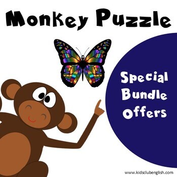 Preview of Monkey Puzzle Activities Bundle - Crafts and activities to learn through stories
