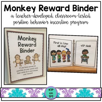 Preview of Monkey Reward Binder (Positive Behavior Incentive Program)