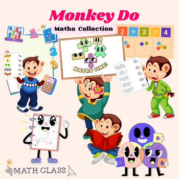 Preview of Monkey See Math Collection: Unleash Your Inner Math Whiz!