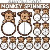 Monkey Spinners Clipart by Bunny On A Cloud