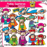Monkey Superheroes Commercial Use Clipart