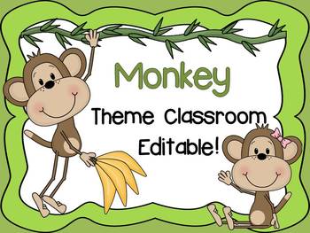Monkey Theme Classroom Decor