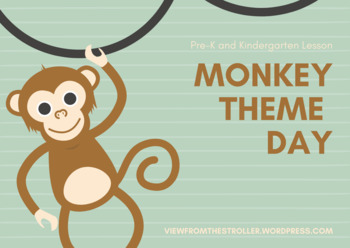 Preview of Monkey Theme Worksheets, Activities & Games Pre K and Kindergarten
