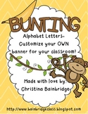 Monkey Themed Buntings- Customize Your Own Banner!