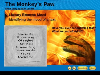 Preview of Monkey's Paw Mood Lesson