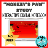 Monkey's Paw Study: NO PREP Interactive Digital Notebook |