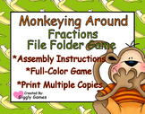 Monkeying Around Fractions File Folder Game