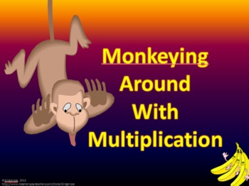 Preview of Monkeying Around with Multiplication - Electronic Flashcards