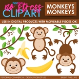 Monkeys Clip Art (Digital Use Ok!)