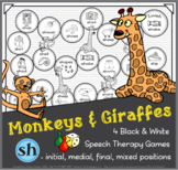 Monkeys & Giraffes Speech Therapy Board Game – 'sh' – Blac