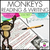 Monkeys Informative Writing Prompt and Reading Passage wit
