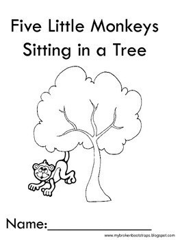 Literacy-Activities-and-Book---Five-Little-Monkeys-Sitting-...
