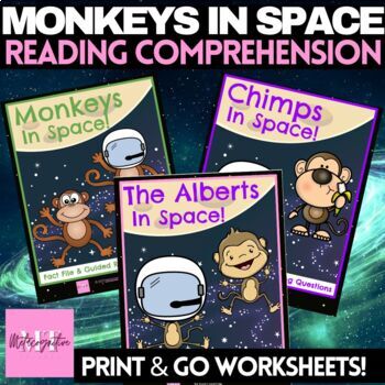 Preview of Monkeys in Space Bundle Reading Comprehension Worksheets