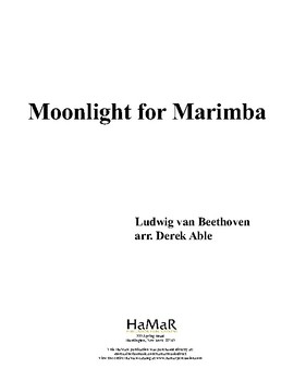 Preview of Monlight for Marimba
