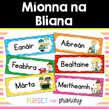 Preview of Míonna na Bliana - Months of the Year as Gaeilge