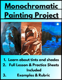 Monochromatic Painting Project for Middle School/Junior Hi