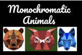 Monochromatic Polygon Animals-Google Drawings Digital Art 