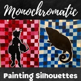 Monochromatic Silhouette Painting Tutorial | Middle/High S