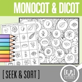 Monocot and Dicot Plant Card Sort Activity | Seek and Sort