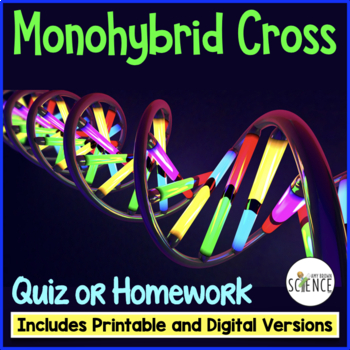 Preview of Monohybrid Crosses Punnett Squares Genetics Quiz
