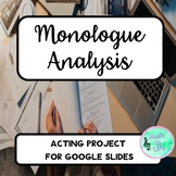 Monologue Analysis - Acting Project For Google Slides