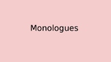 Monologue: Lesson and Activity