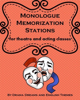 Preview of Monologue Memorization Stations for Theatre and Acting classes