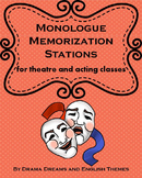 Monologue Memorization Stations for Theatre and Acting classes