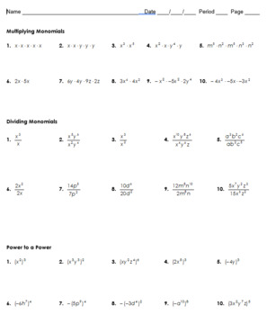 lesson 4 homework practice powers of monomials answer key