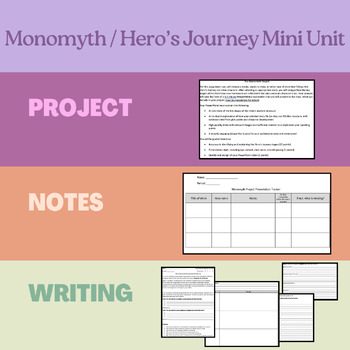 Preview of Monomyth / Hero's Journey Interactive Study Mini Unit