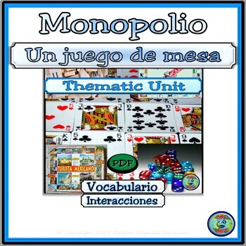 Preview of Monopoly Game with Banking and Finance Vocabulary Thematic Unit - Full Version