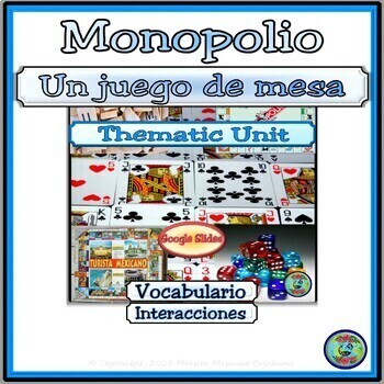 Preview of Monopoly Game with Banking and Finance Vocabulary Thematic Unit - Full Version