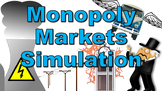 Monopoly Markets Simulation - A kinetic exploration of mon