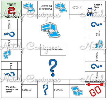 Preview of Monopoly Math Game for the class- Little Prep