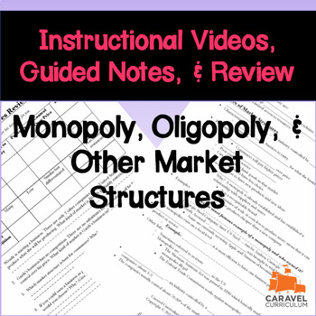 Preview of Monopoly, Oligopoly, & Other Market Structures Instructional Videos & Notes