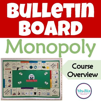 Preview of Monopoly Style Bulletin Board (Business, Career or Any Class)