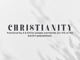 Monotheistic Religions Bundle -  Slides on Christianity/Ju