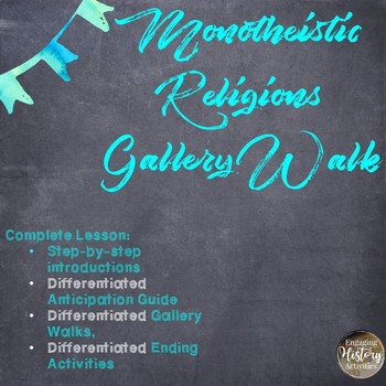 Preview of Monotheistic Religions Gallery Walk - NO PREP