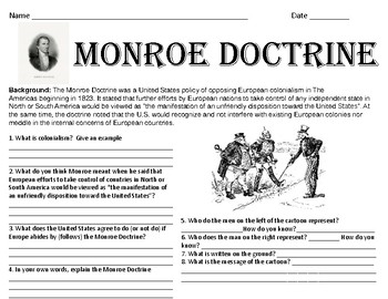 monroe doctrine in action research project