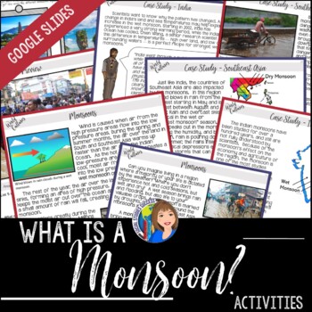 Preview of Monsoons Activity with Google Slides