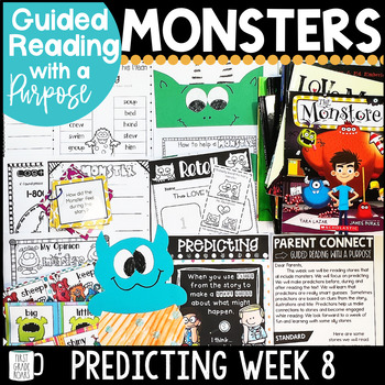 Preview of Monster Activities Guided Reading Focus on Predicting Comprehension