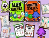 Monster Alien Genetics (Traits, heredity, punnett squares,